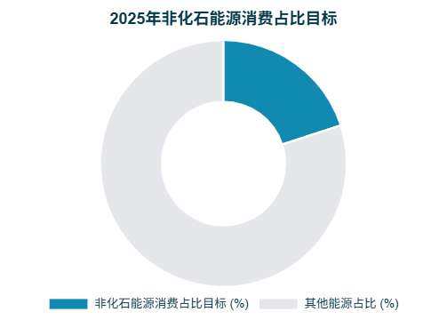 2025年非化石能源消费占比目标